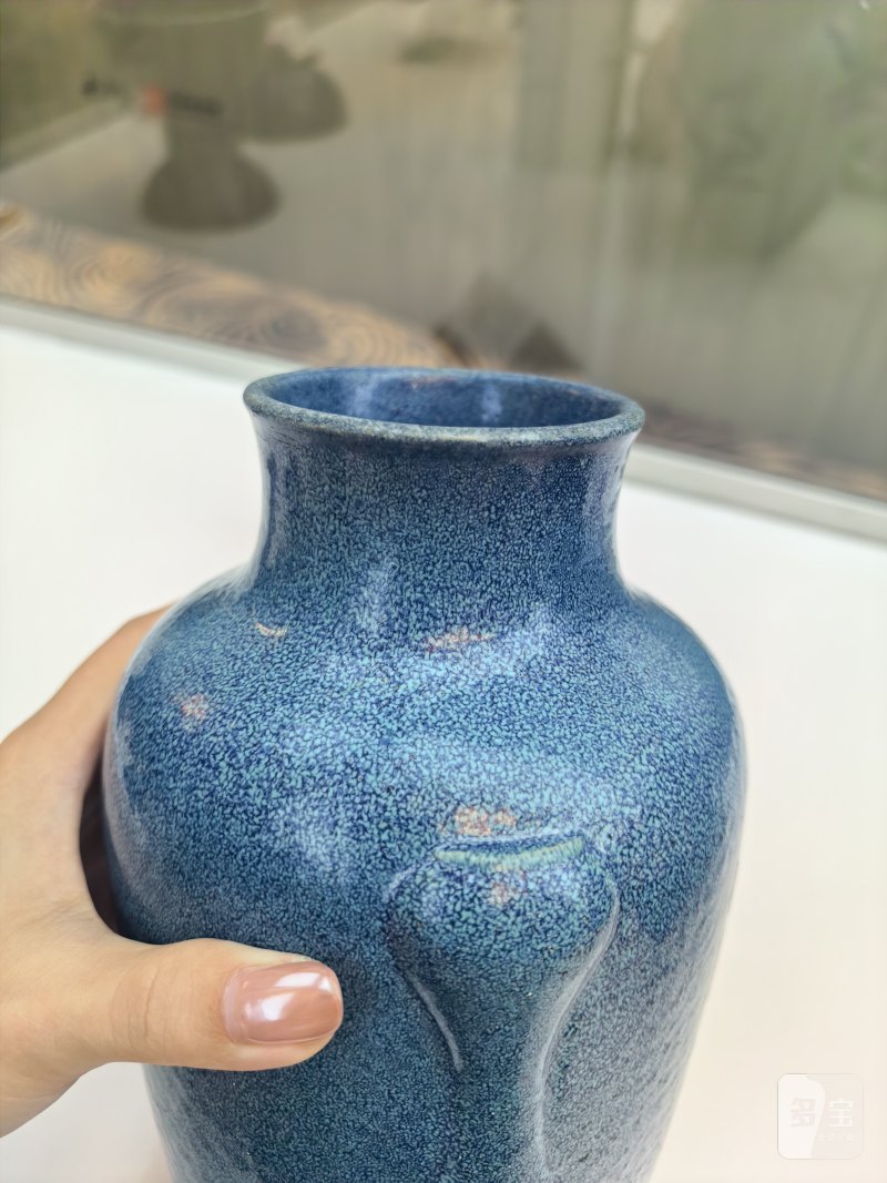 清道光 炉钧釉灯笼瓶 - 图13